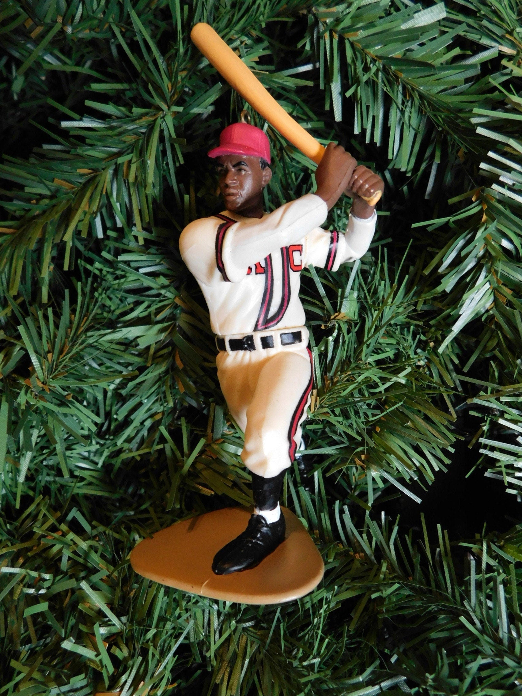 Jackie Robinson KANSAS CITY MONARCHS Christmas tree ornament baseball xmas figure unique gift idea