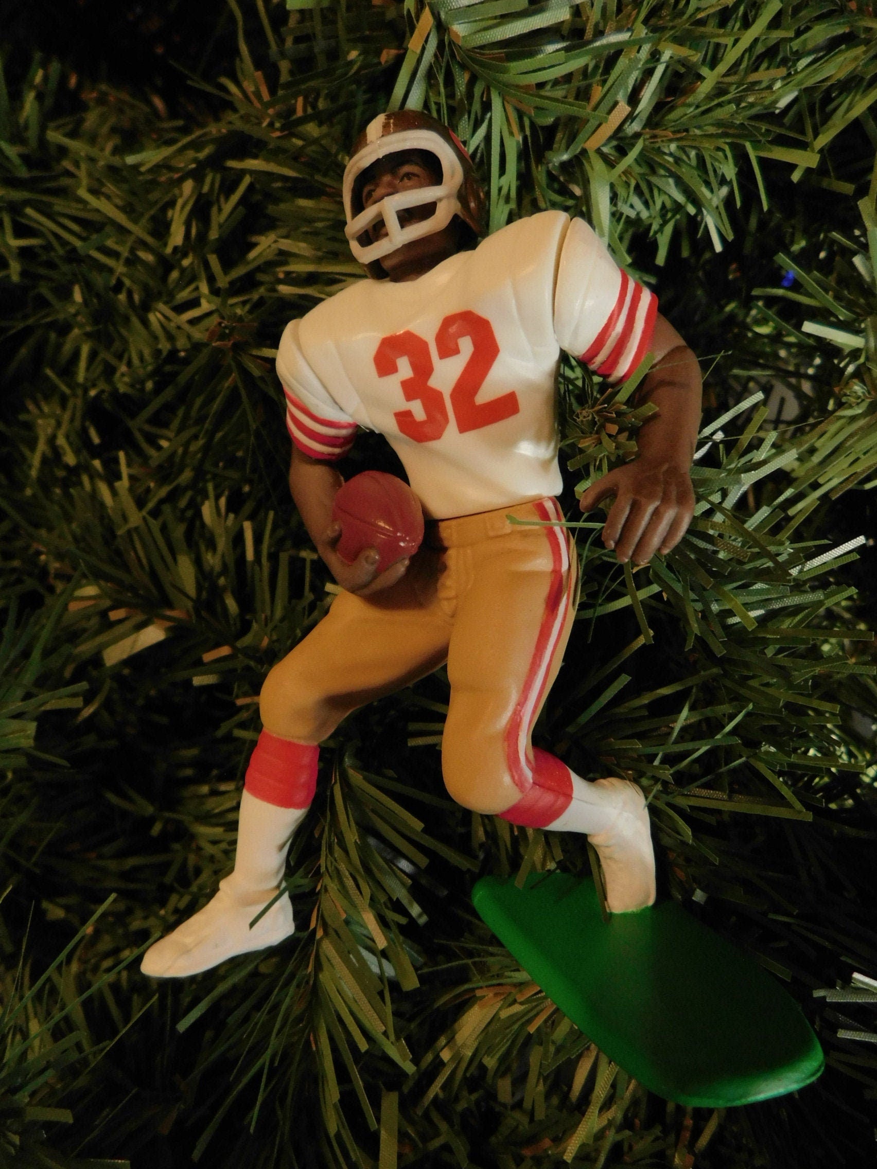 SAN FRANCISCO 49ERS Christmas ornament Ricky Watters NFL football unique gift or xmas tree decoration