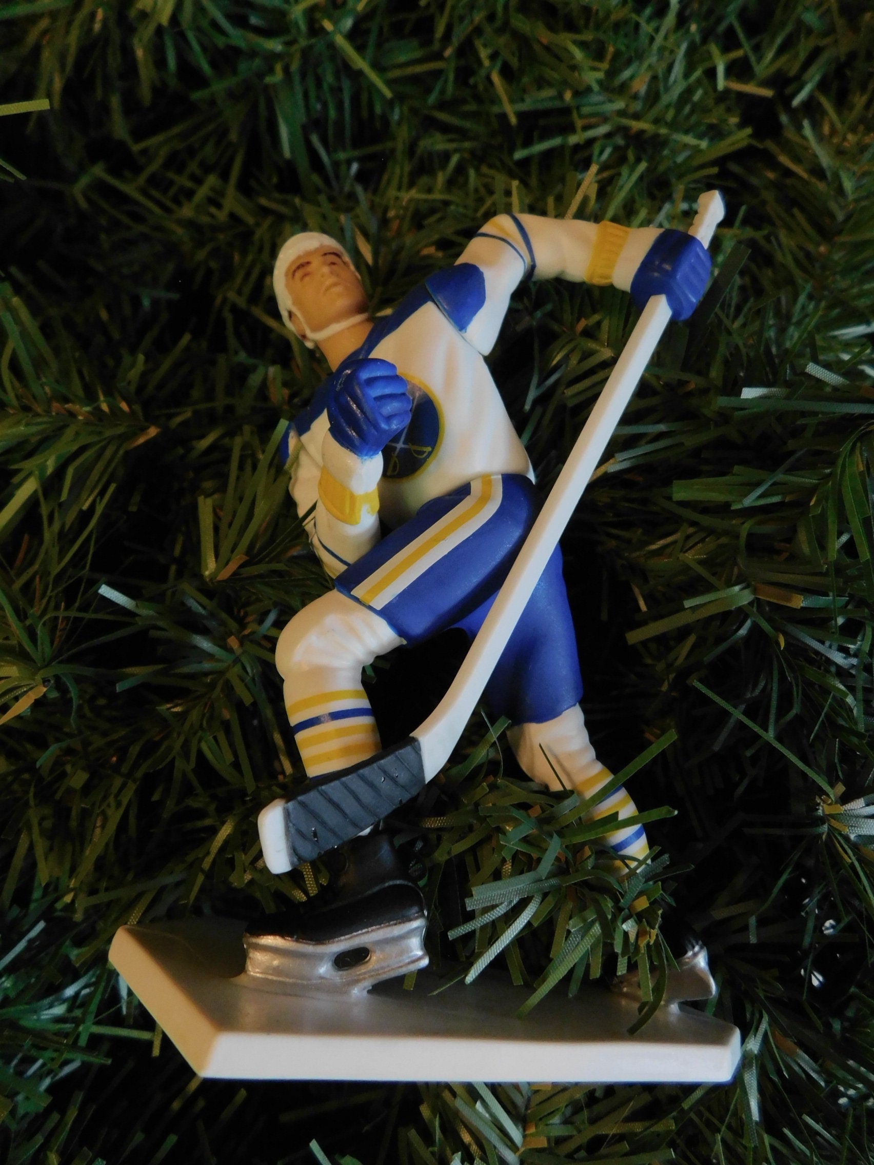 BUFFALO SABRES Christmas tree ornaments Dominic Hasek/Pat LaFontaine/Alexander Mogilny xmas nhl hockey figure