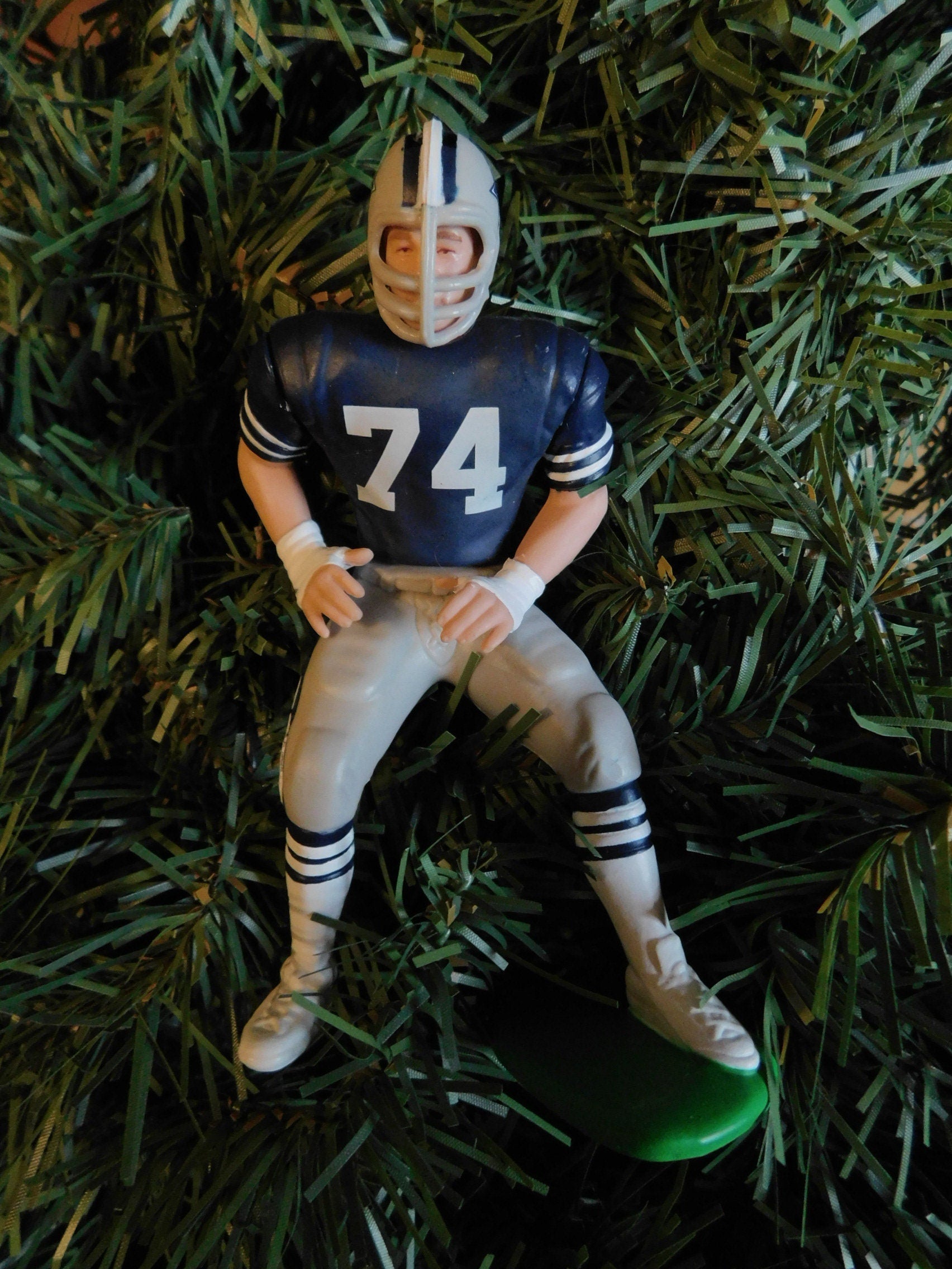 DALLAS COWBOYS ornament Bob Lilly Christmas gift idea NFL football xmas figure xmas tree