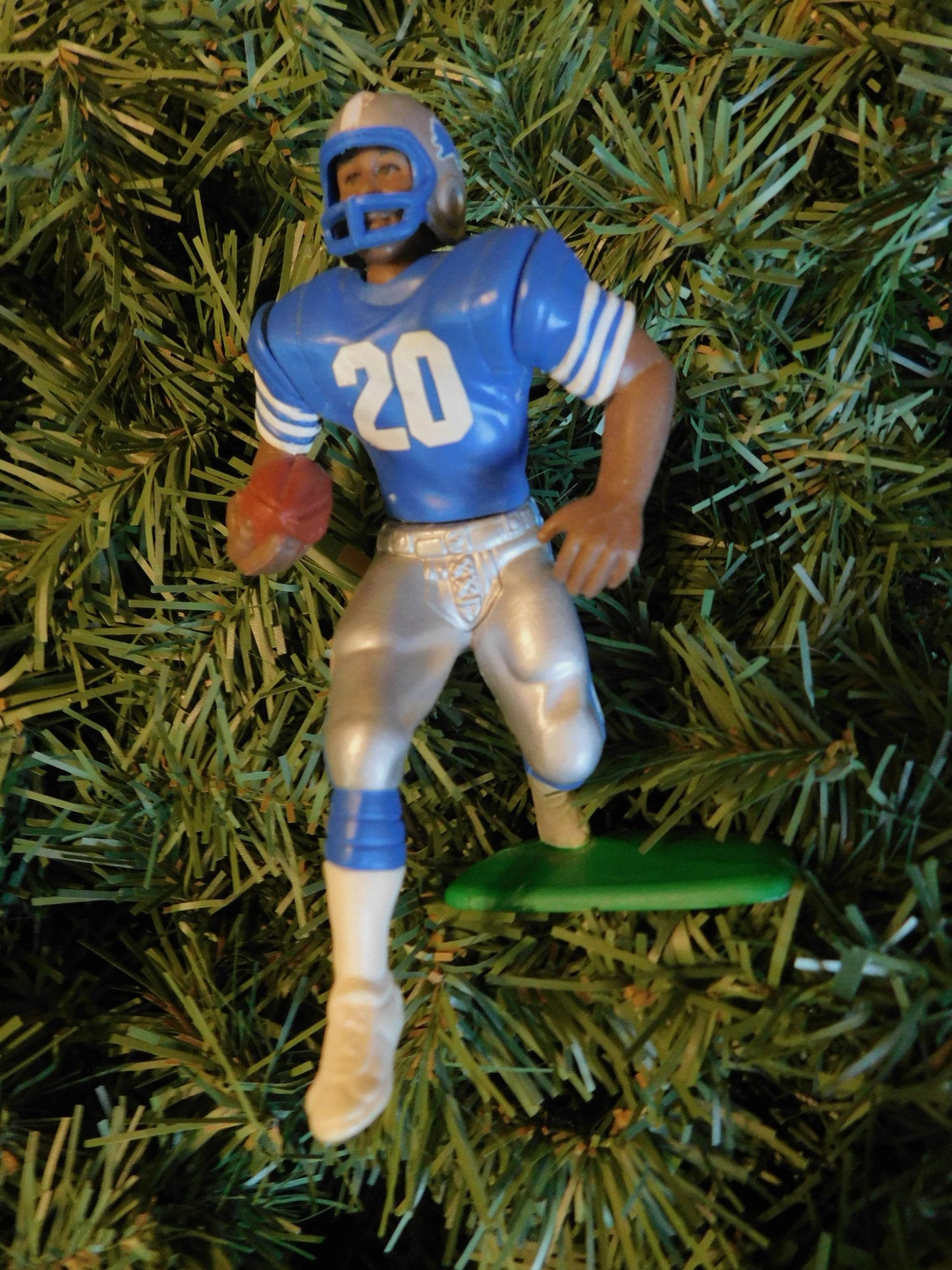 Barry Sanders DETROIT LIONS ornament Christmas tree decoration NFL football figure xmas unique gift idea