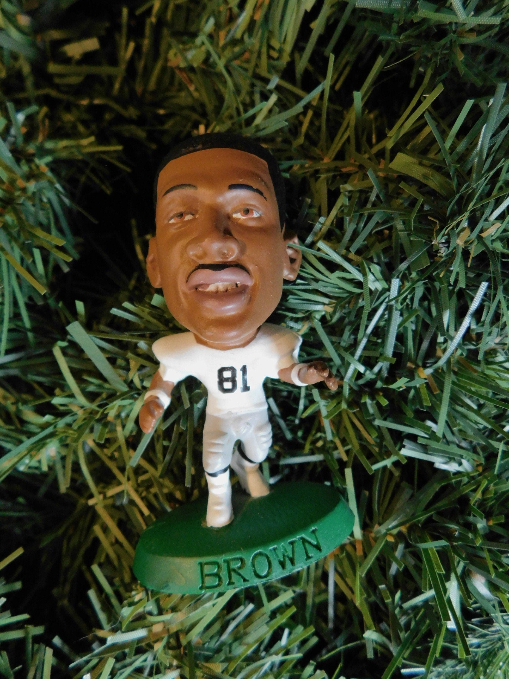 Tim Brown OAKLAND/ Los Angeles RAIDERS Christmas tree ornament xmas NFL football figure unique gift idea
