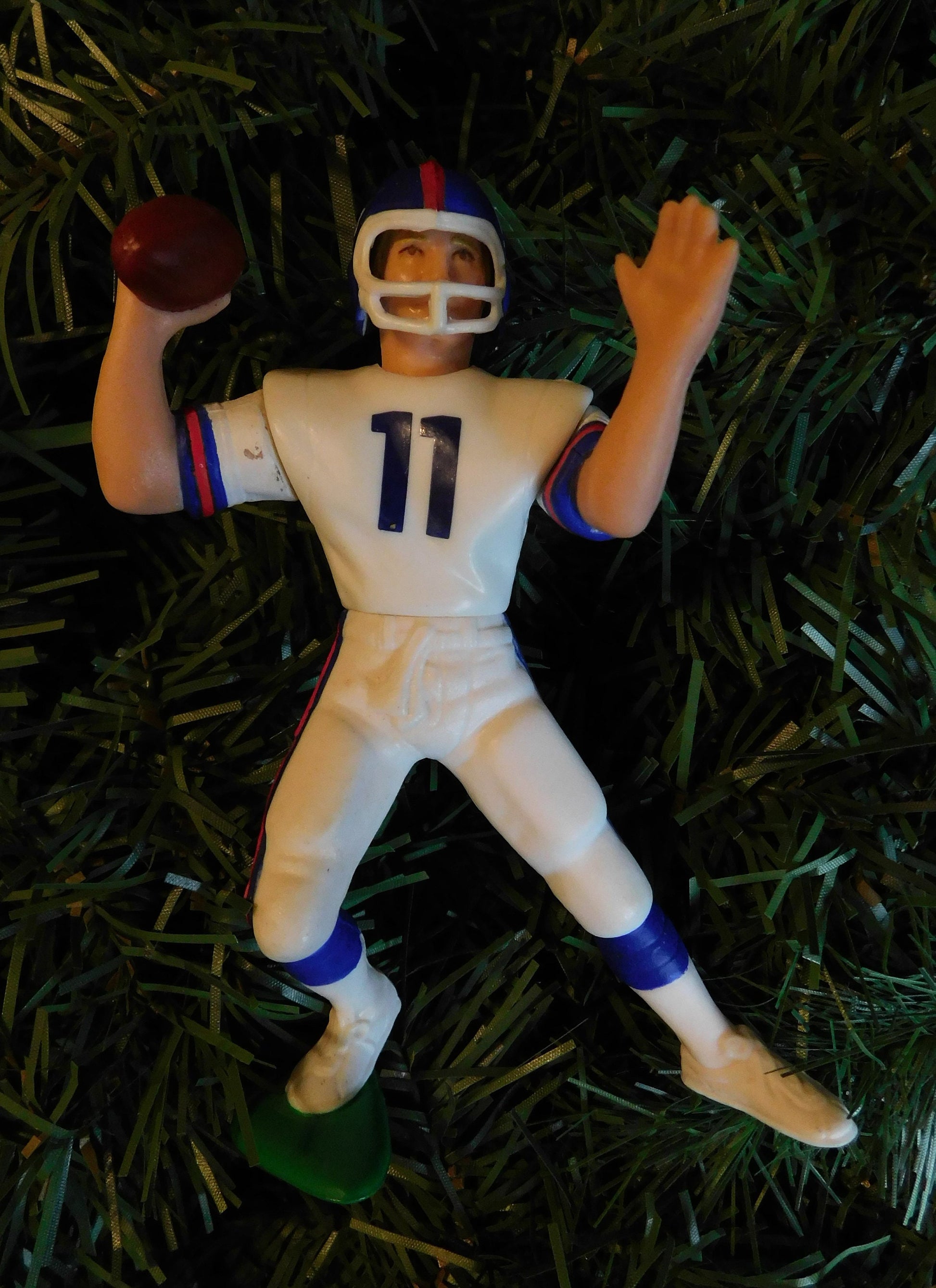 Phil Simms NEW YORK GIANTS Christmas tree ornament xmas nfl football figure unique gift idea