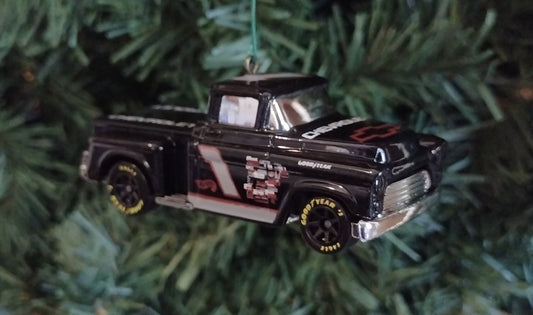 Chevy Pickup Truck 1956 Christmas ornament fun classic automotive gift for car enthusiast Stepside Chevrolet unique xmas tree decoration