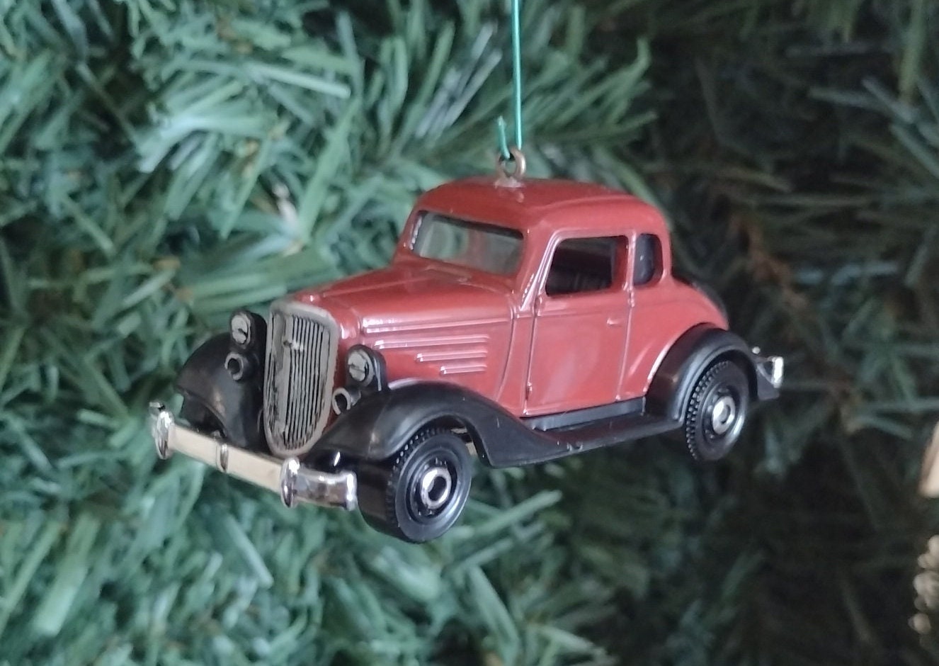 Chevy Master Coupe 1934 Ornament Christmas tree decoration Chevrolet antique car unique Xmas gift idea