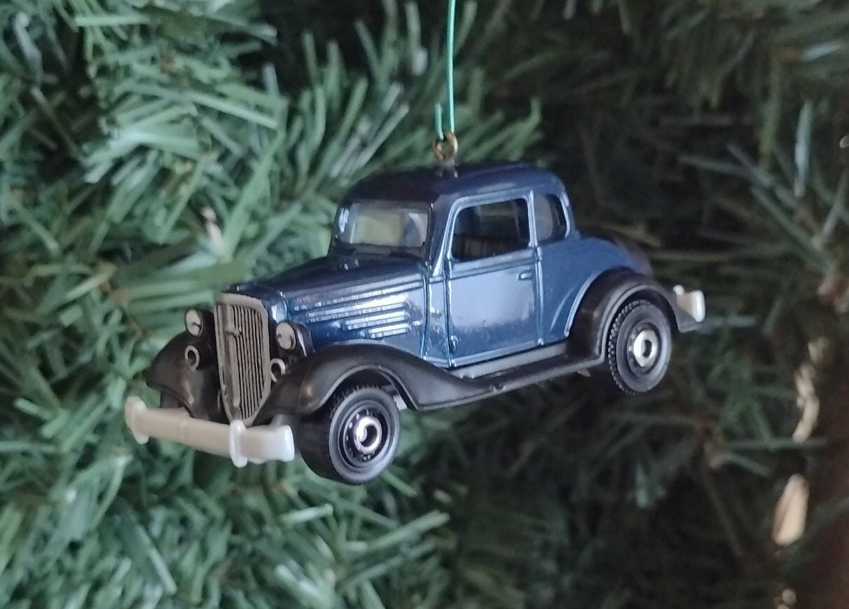 Chevy Master Coupe 1934 Ornament Christmas tree decoration Chevrolet antique car unique Xmas gift idea