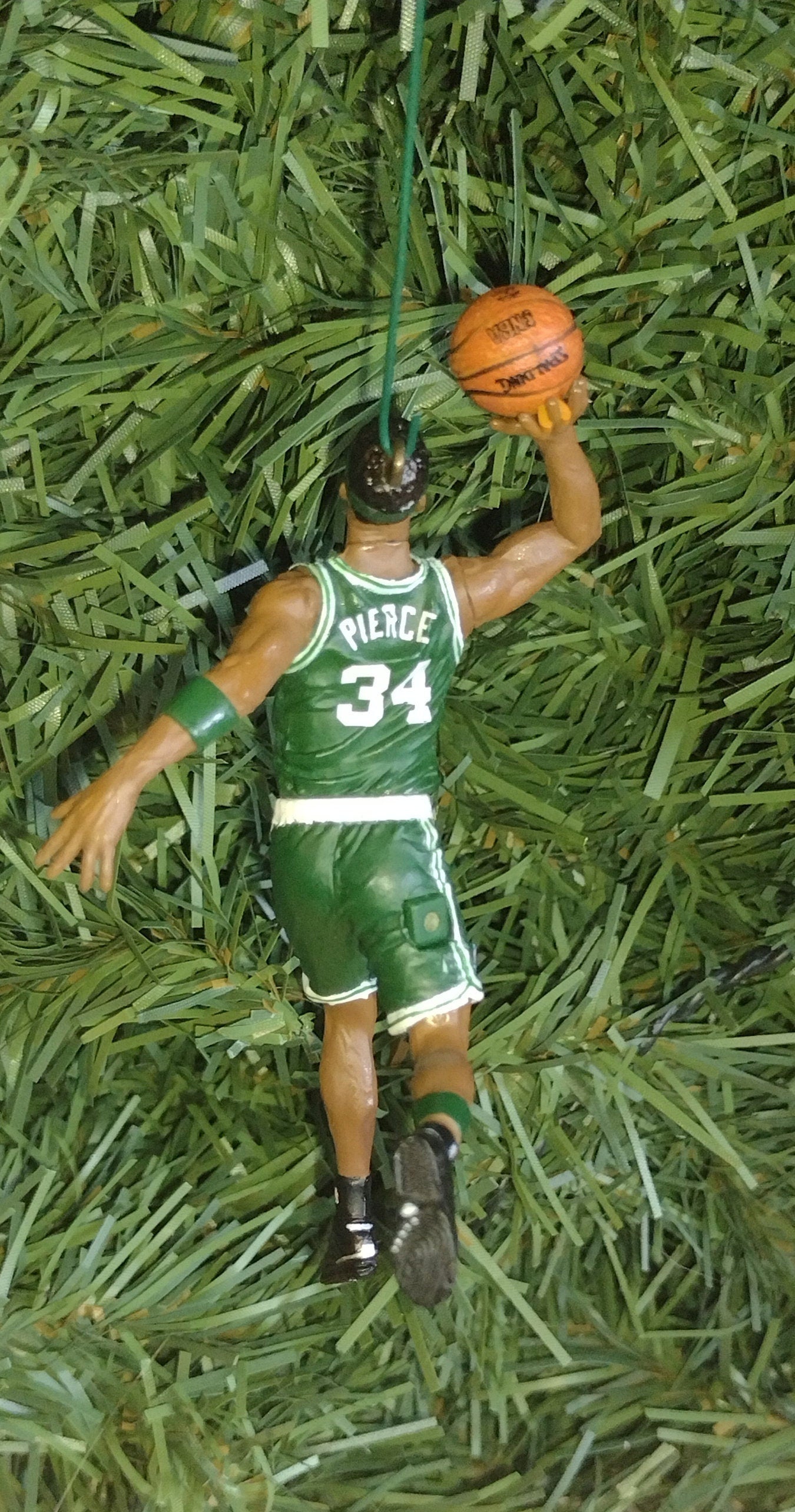 Boston Celtics Ornament Paul Pierce Christmas Gift Idea Unique Xmas Tree Decoration NBA Basketball Figure