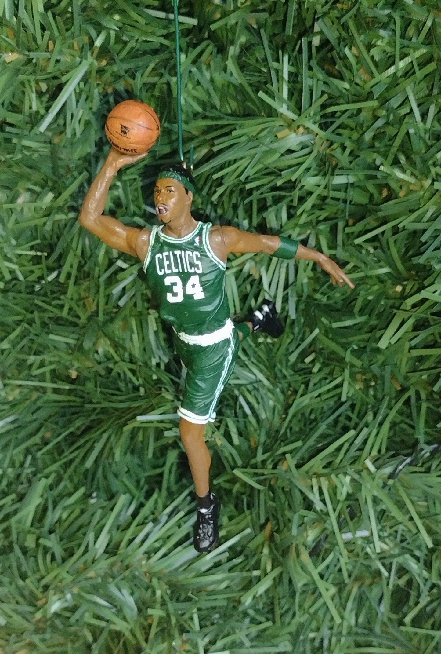 Boston Celtics Ornament Paul Pierce Christmas Gift Idea Unique Xmas Tree Decoration NBA Basketball Figure