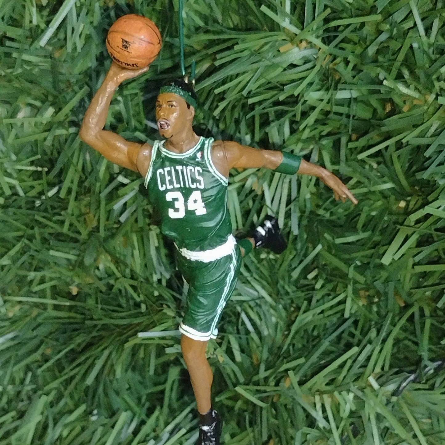 Boston Celtics Ornament Paul Pierce Christmas Gift Idea Unique Xmas Tree Decoration NBA Basketball Figure