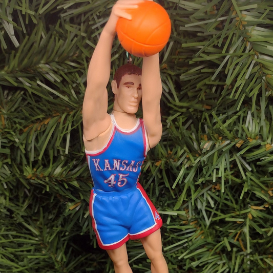Kansas Jayhawks Ornament Raef LaFrentz Christmas Gift NCAA Basketball Figure