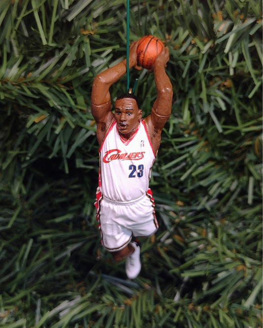 Lebron James Cavs Ornament Christmas Gift Idea Unique Xmas Tree Decoration Cleveland Cavaliers NBA Basketball Figure