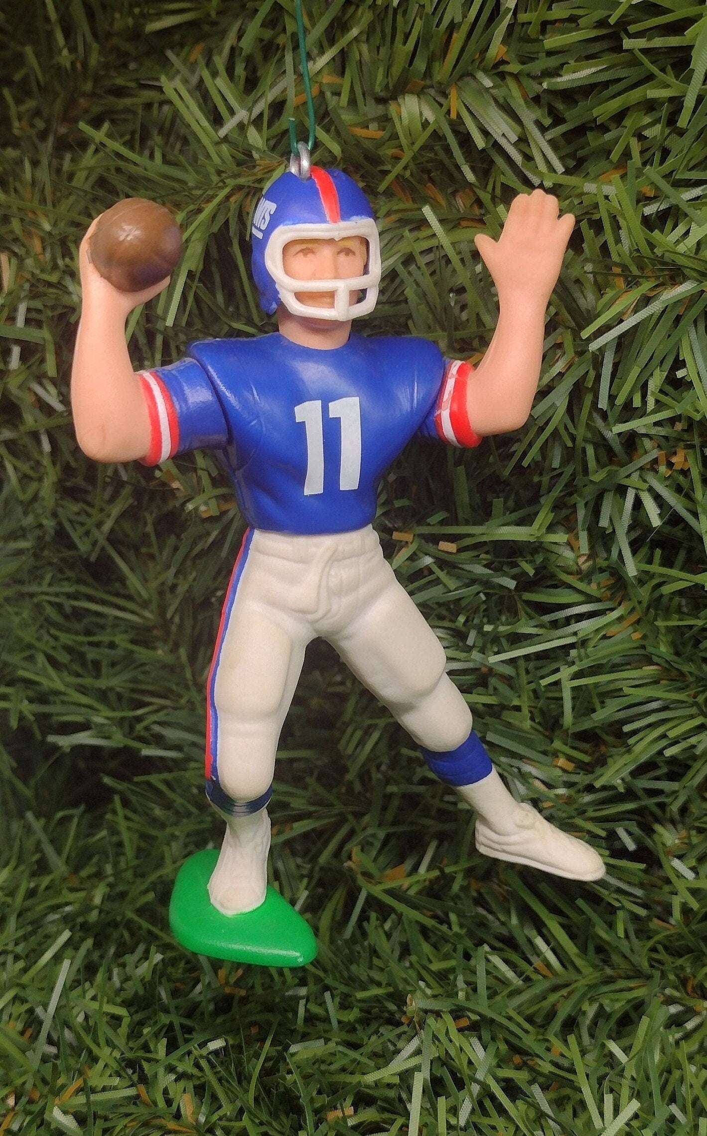 Phil Simms NEW YORK GIANTS Christmas tree ornament xmas nfl football figure unique gift idea