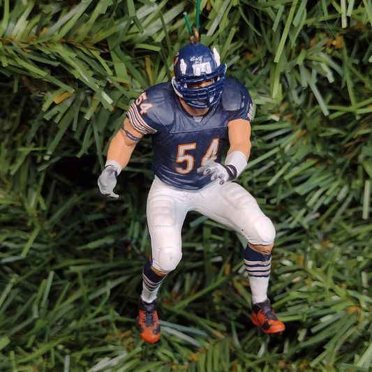 CHICAGO BEARS Christmas Ornament Brian Urlacher Unique Gift Idea Xmas Tree Decoration NFL Football Figure