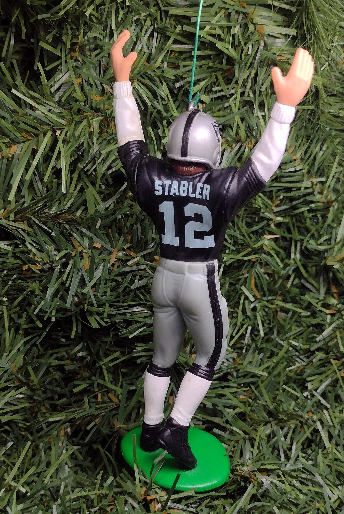 Ken Stabler OAKLAND/ Los Angeles RAIDERS Christmas tree ornament xmas NFL football figure unique gift idea