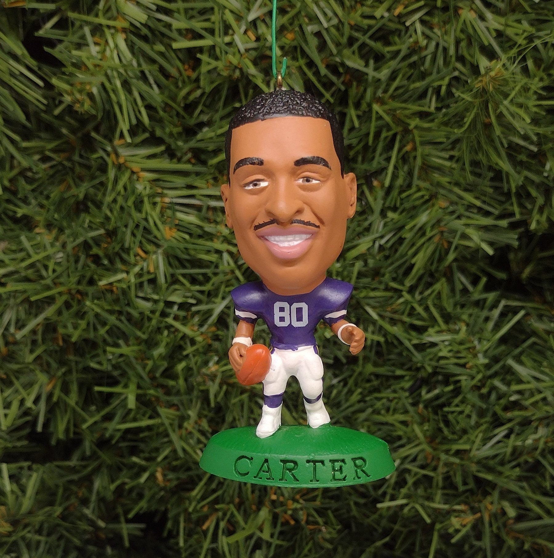 Cris Carter MINNESOTA VIKINGS Ornament Christmas Tree Decoration NFL football Unique Xmas Gift