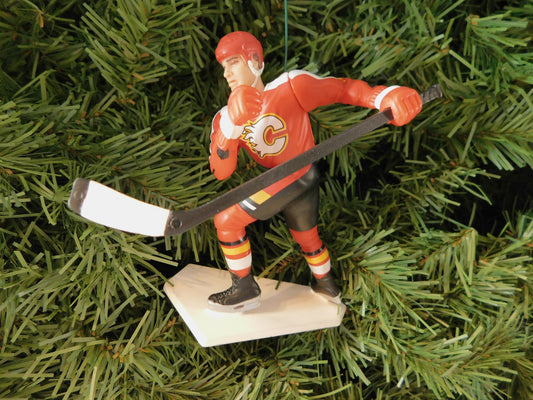 CALGARY FLAMES Christmas tree ornament Theoren Theo Fleury, Jarome Iginla xmas NHL hockey figure unique gift idea