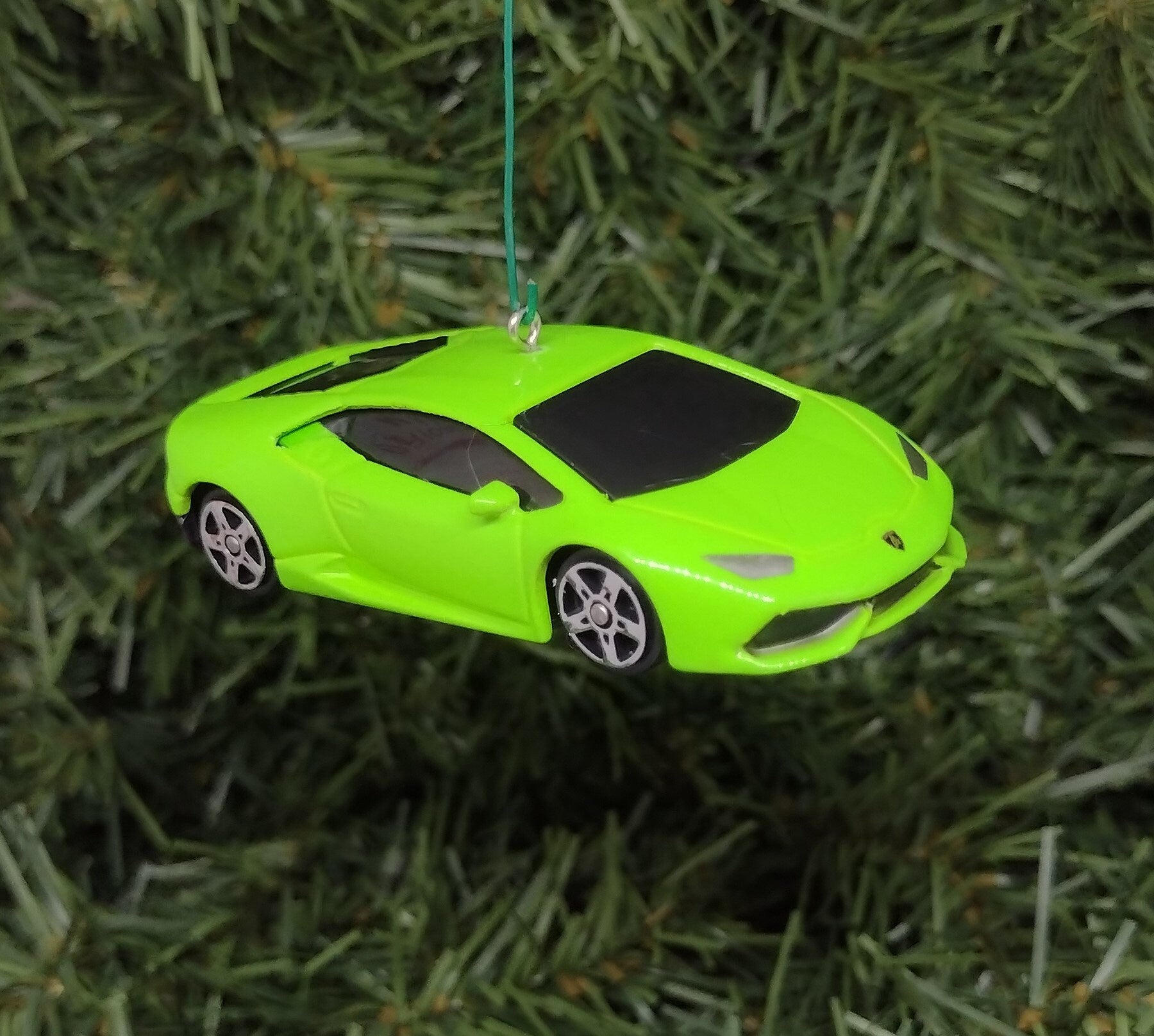 Lamborghini Ornament Huracan Christmas tree decoration fun automotive gift for car enthusiast or man cave tree Lambo