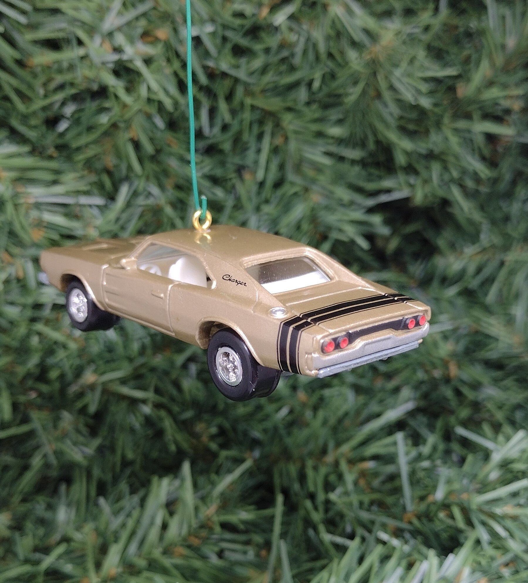 Dodge Charger Ornament 1968 Mopar Christmas tree decoration fun automotive gift for car enthusiast or man cave tree