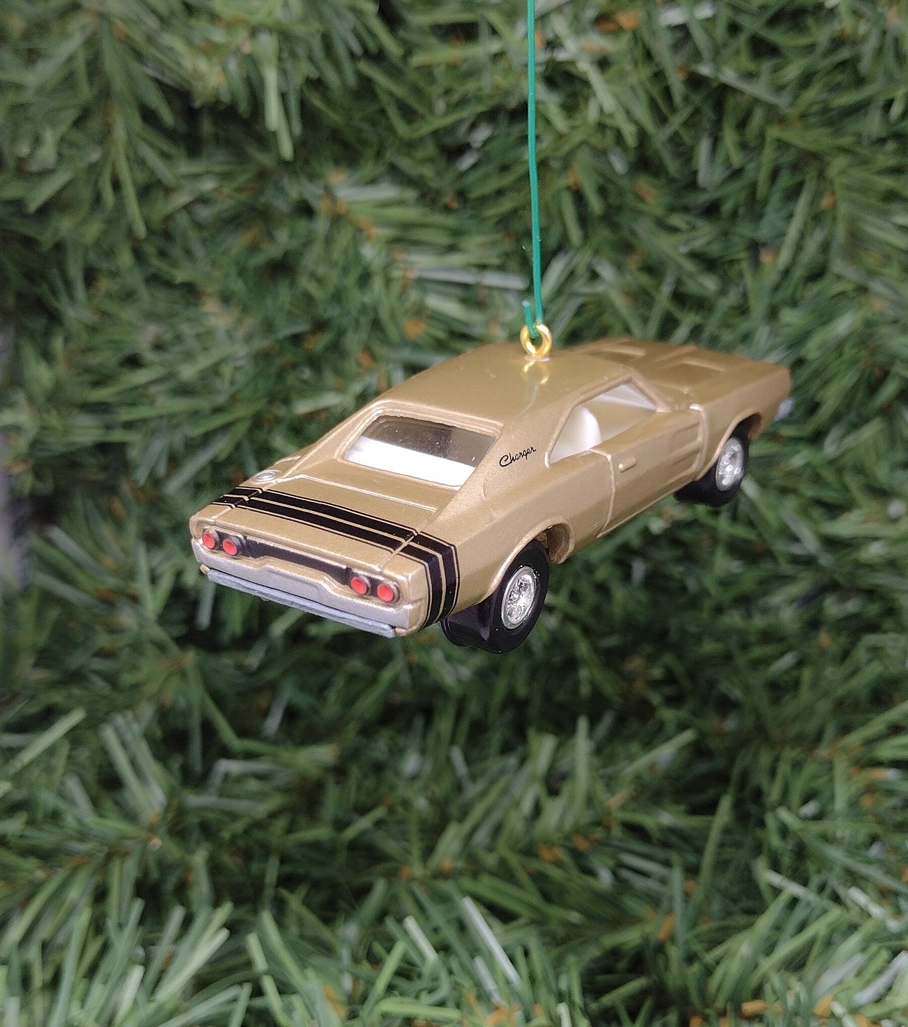 Dodge Charger Ornament 1968 Mopar Christmas tree decoration fun automotive gift for car enthusiast or man cave tree