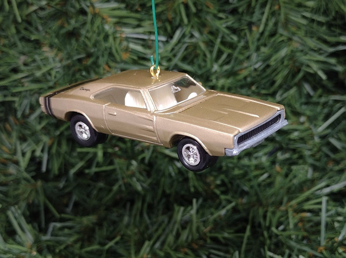 Dodge Charger Ornament 1968 Mopar Christmas tree decoration fun automotive gift for car enthusiast or man cave tree