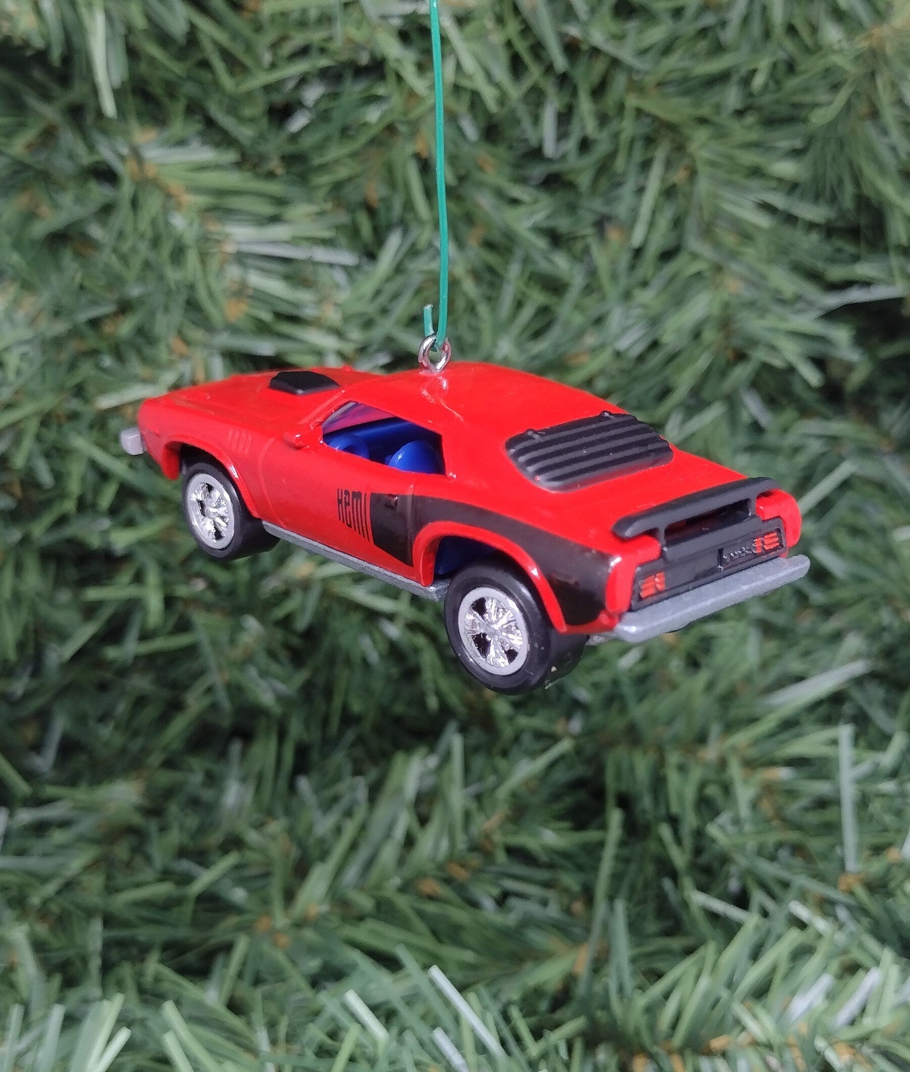 Plymouth Barracuda Ornament 1971 Hemi Cuda Mopar Christmas tree decoration fun automotive gift for car enthusiast or man cave tree