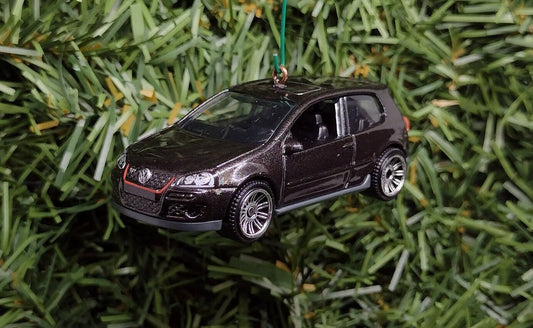 VW Golf GTI Ornament Christmas Gift Idea fun Volkswagen Automotive Present for Car Enthusiast Unique Xmas Tree Decoration 2.75 inch