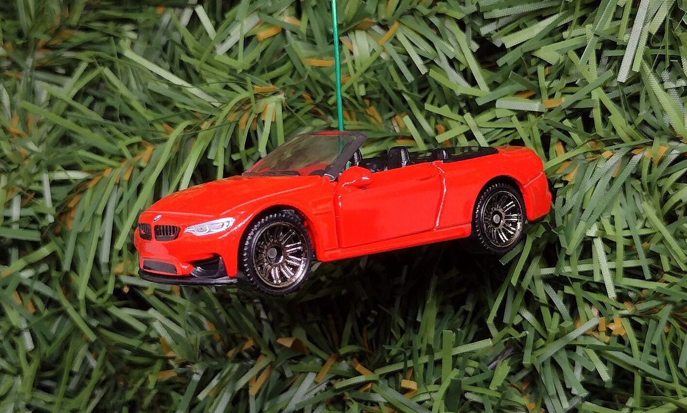 BMW M4 Ornament Christmas Tree Decoration Cabriolet Convertible Doors Open Unique Car Xmas Gift