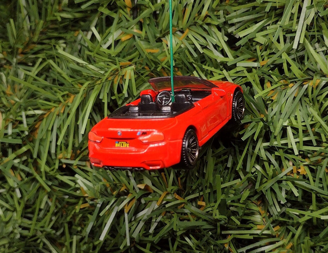 BMW M4 Ornament Christmas Tree Decoration Cabriolet Convertible Doors Open Unique Car Xmas Gift