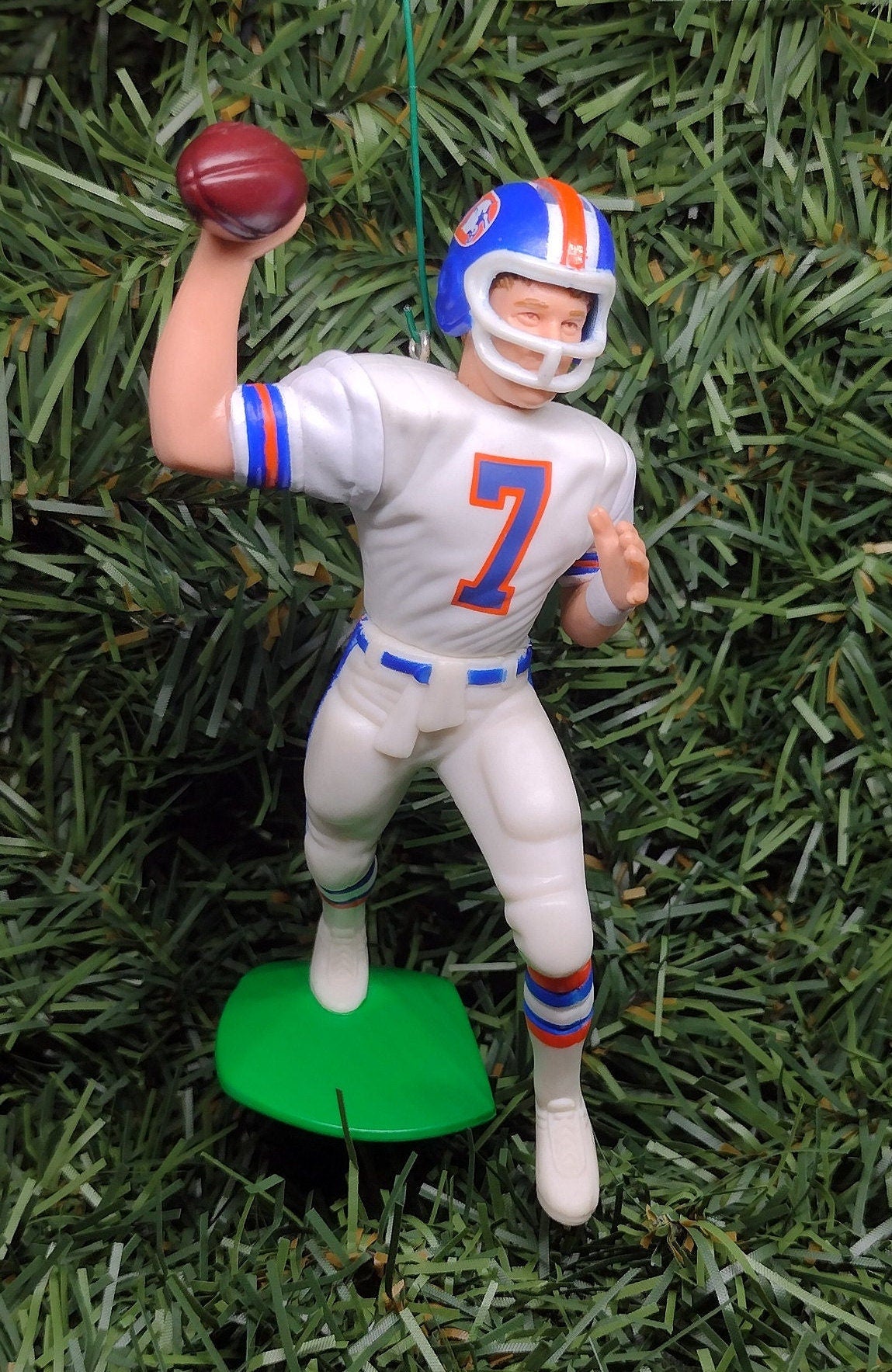 John Elway Denver Broncos Ornament Christmas Gift Idea NFL Football Figure Unique Xmas Tree Decoration