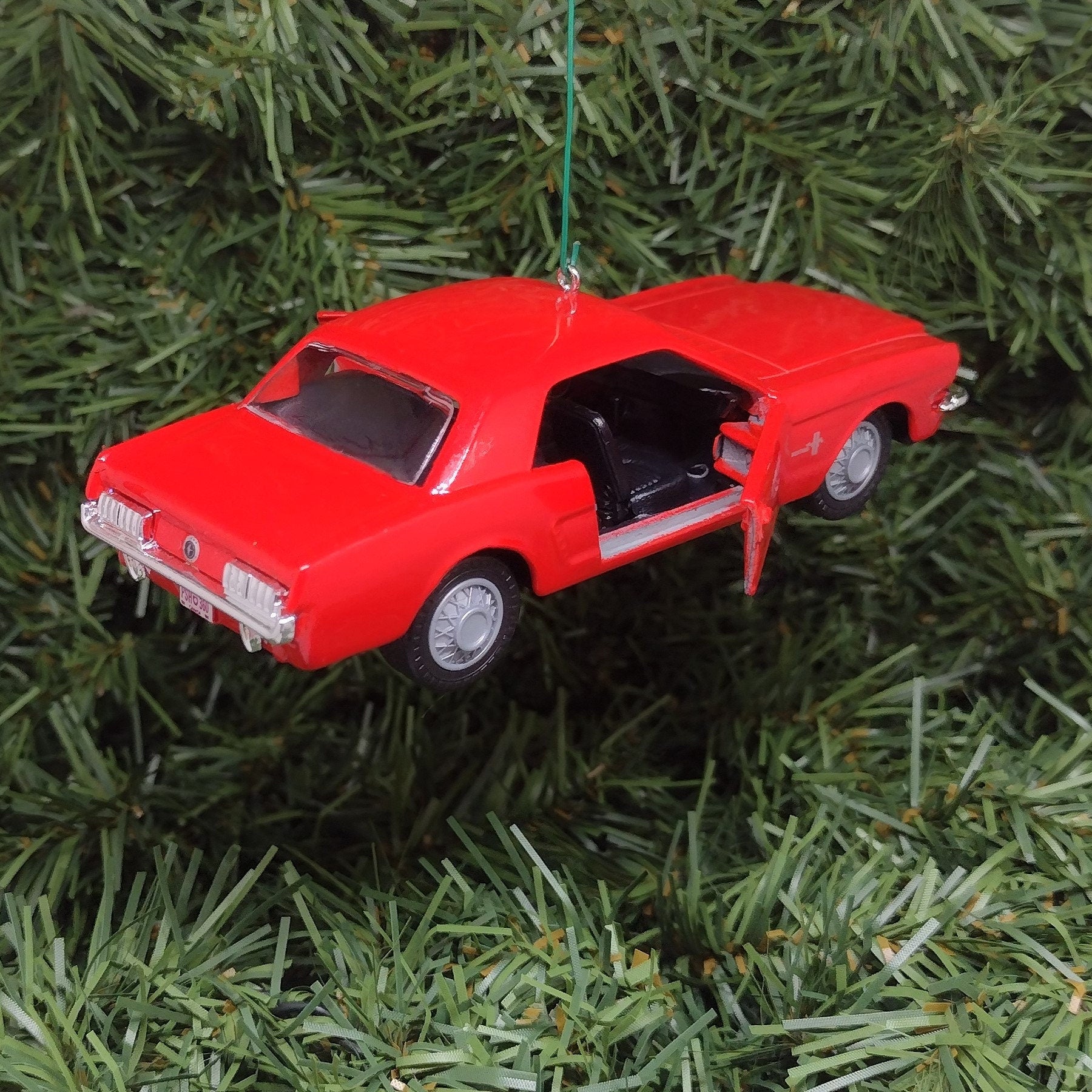 Ford Mustang Ornament 1965 coupe Christmas tree decoration fun automotive gift for car enthusiast or man cave tree 5 inch