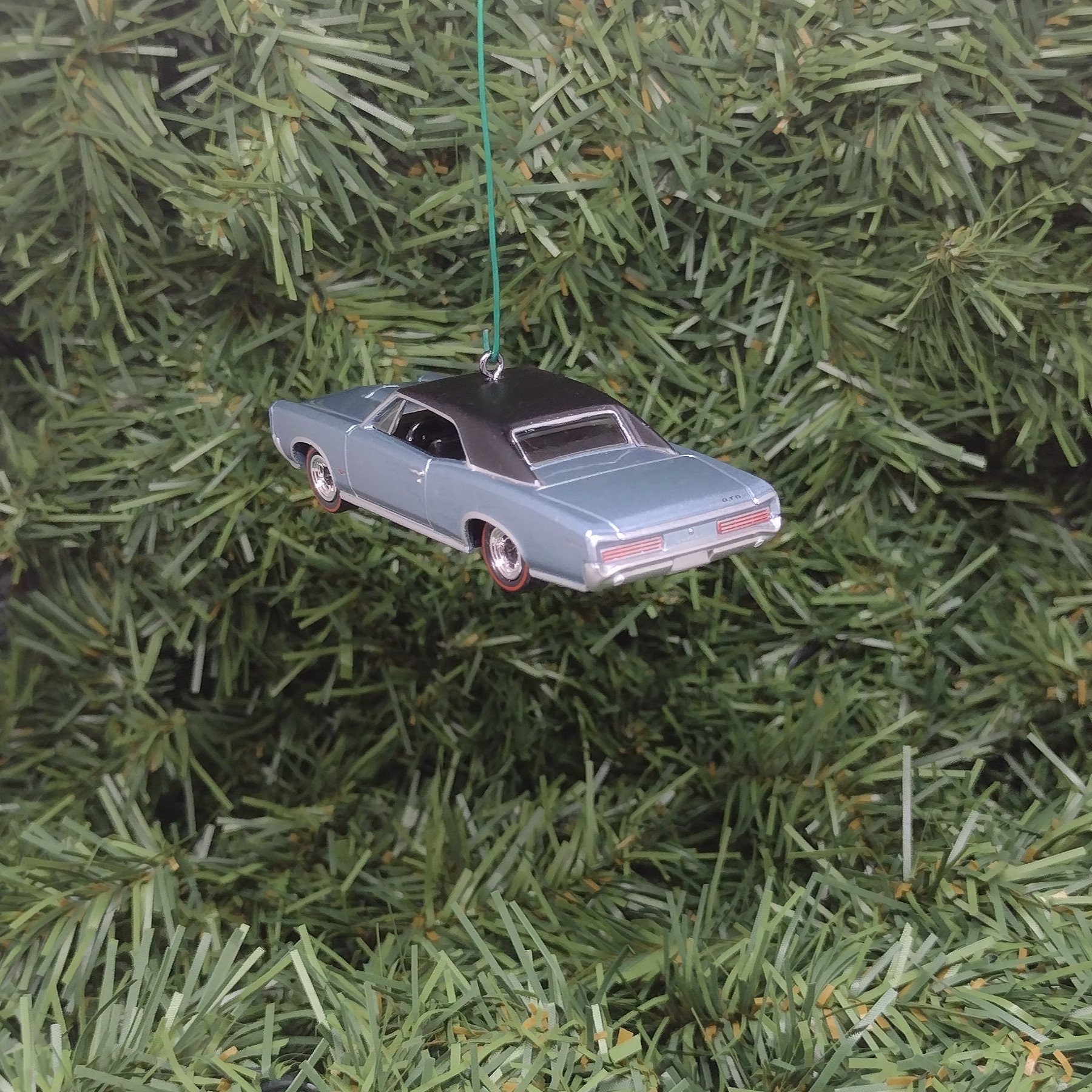 Pontiac GTO Ornament 1966 Christmas Tree Decoration fun gift idea for car enthusiast unique xmas present nicely detailed