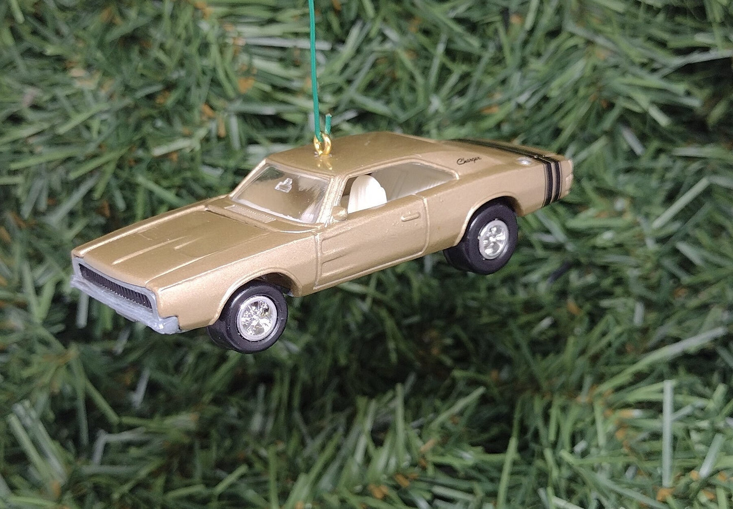 Dodge Charger Ornament 1968 Mopar Christmas tree decoration fun automotive gift for car enthusiast or man cave tree