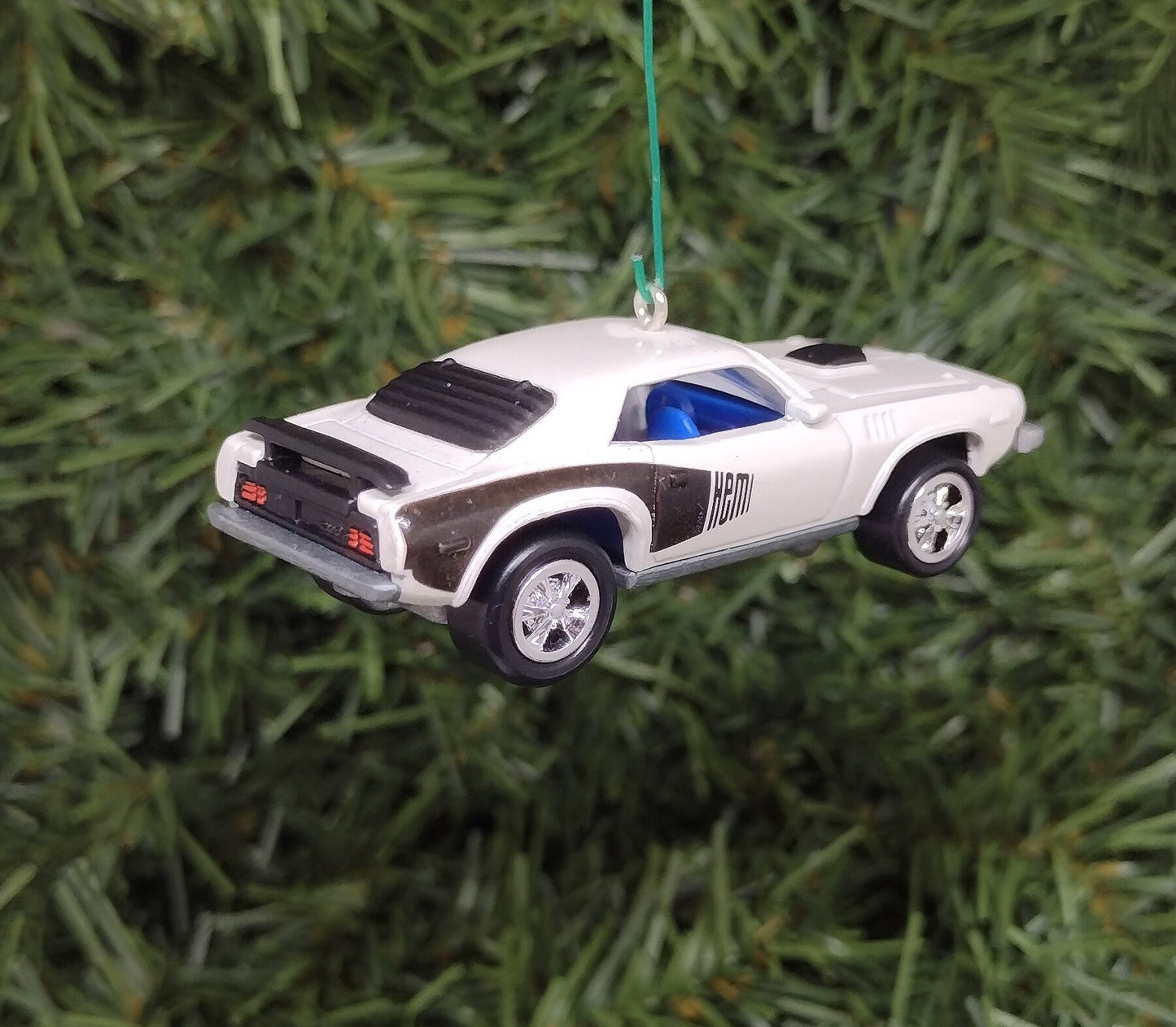 Plymouth Barracuda Ornament 1971 Hemi Cuda Christmas tree decoration fun Mopar automotive gift for car enthusiast or man cave tree