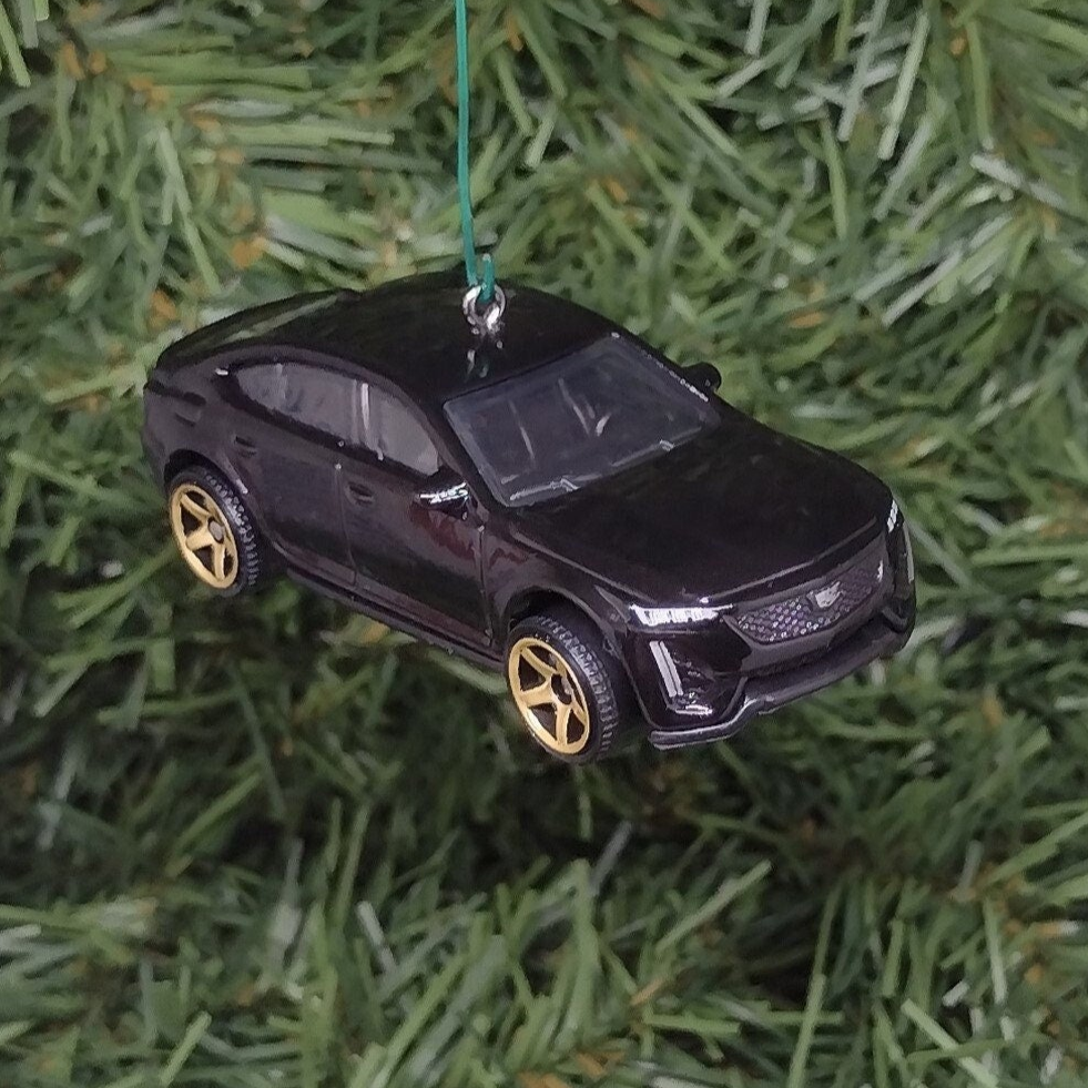 Cadillac CT5-V Ornament Christmas Tree Decoration fun gift idea for car enthusiast unique xmas present nicely detailed