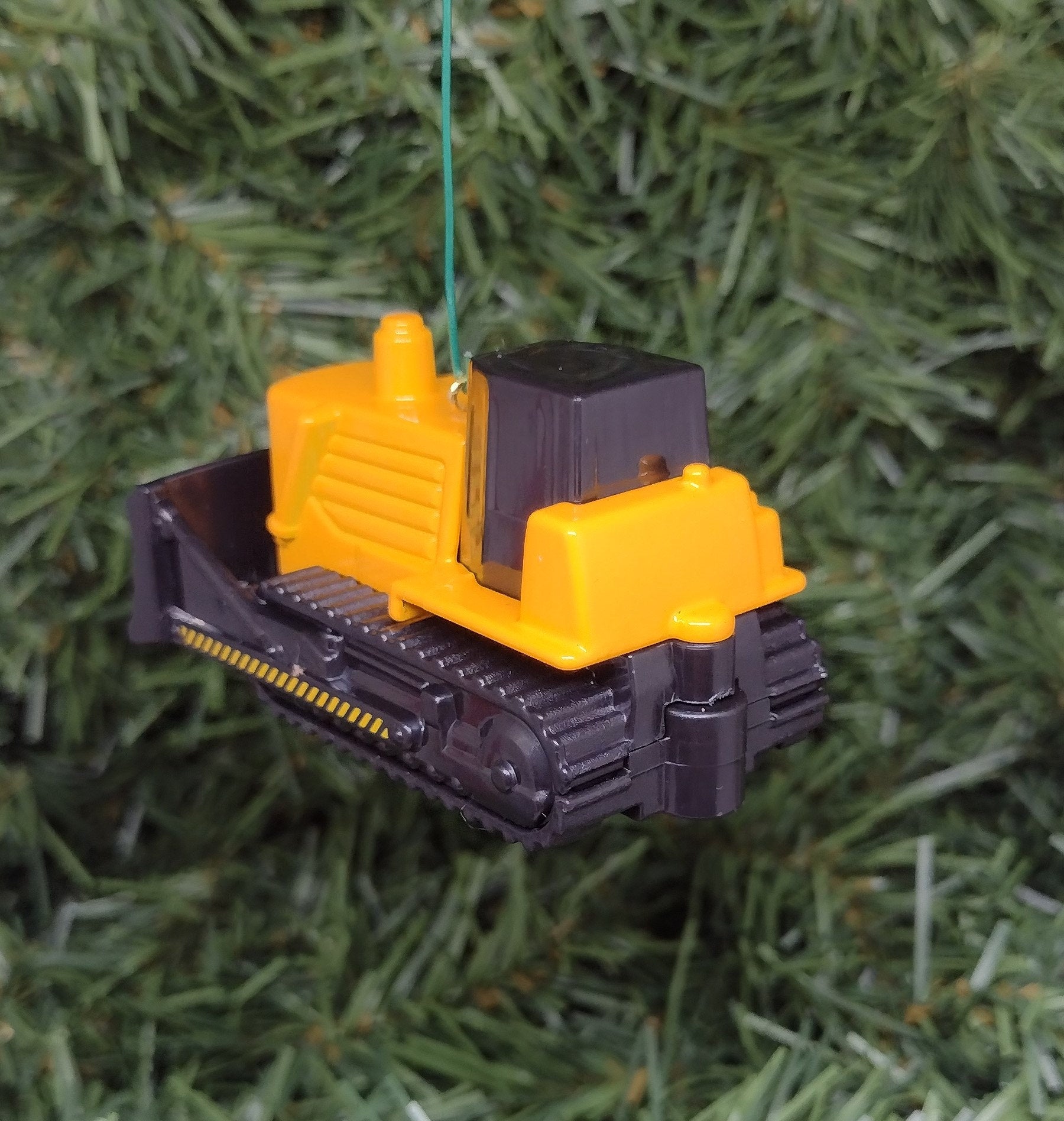 Bulldozer Construction Ornament Christmas Gift Unique Heavy Equipment Xmas Tree Decoration