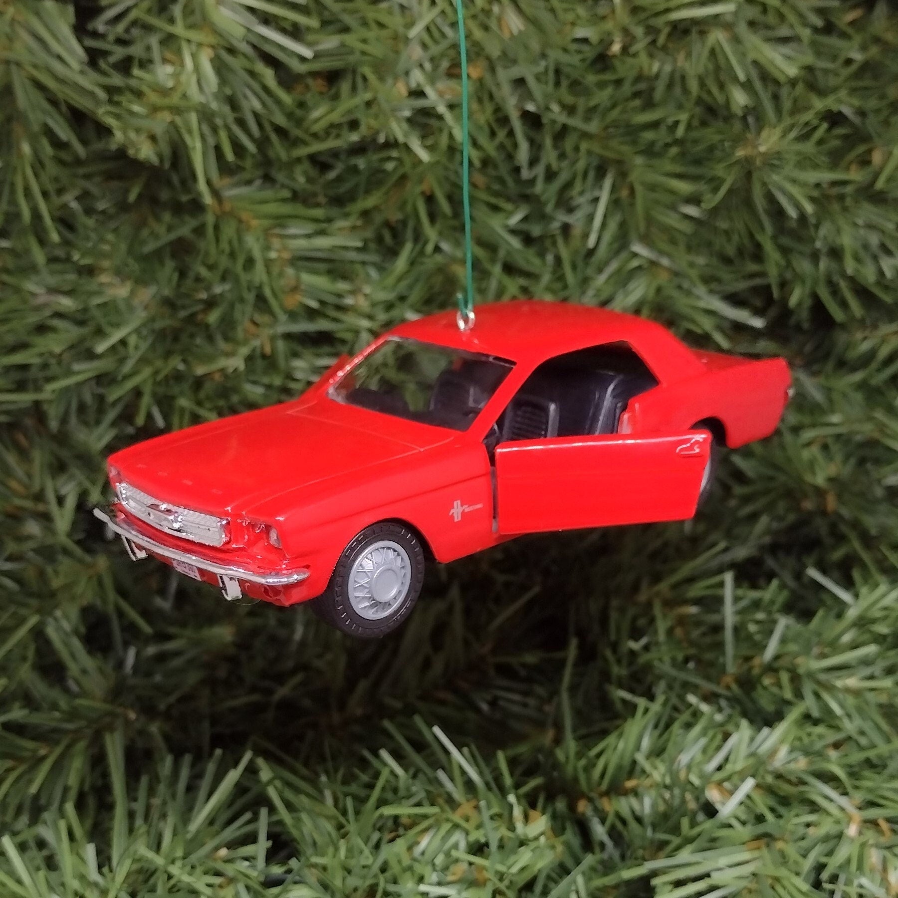 Ford Mustang Ornament 1965 coupe Christmas tree decoration fun automotive gift for car enthusiast or man cave tree 5 inch