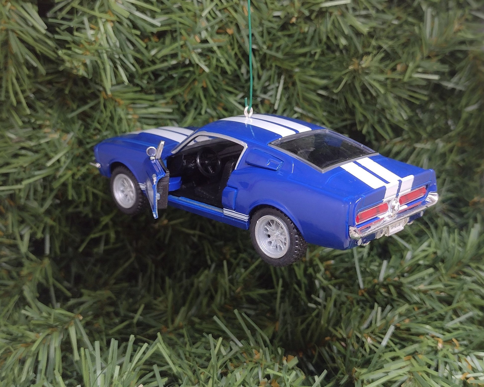 Ford Mustang Ornament Christmas Gift Idea 1967 Shelby GT 500 Fun Automotive Xmas tree Decoration 5 inches long