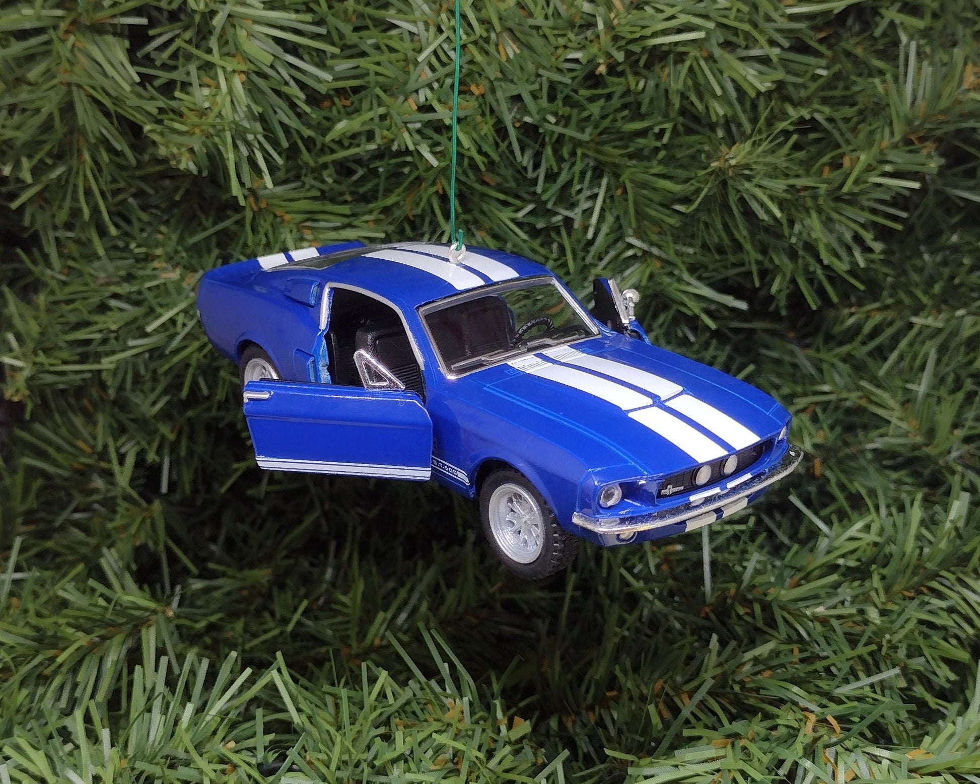 Ford Mustang Ornament Christmas Gift Idea 1967 Shelby GT 500 Fun Automotive Xmas tree Decoration 5 inches long