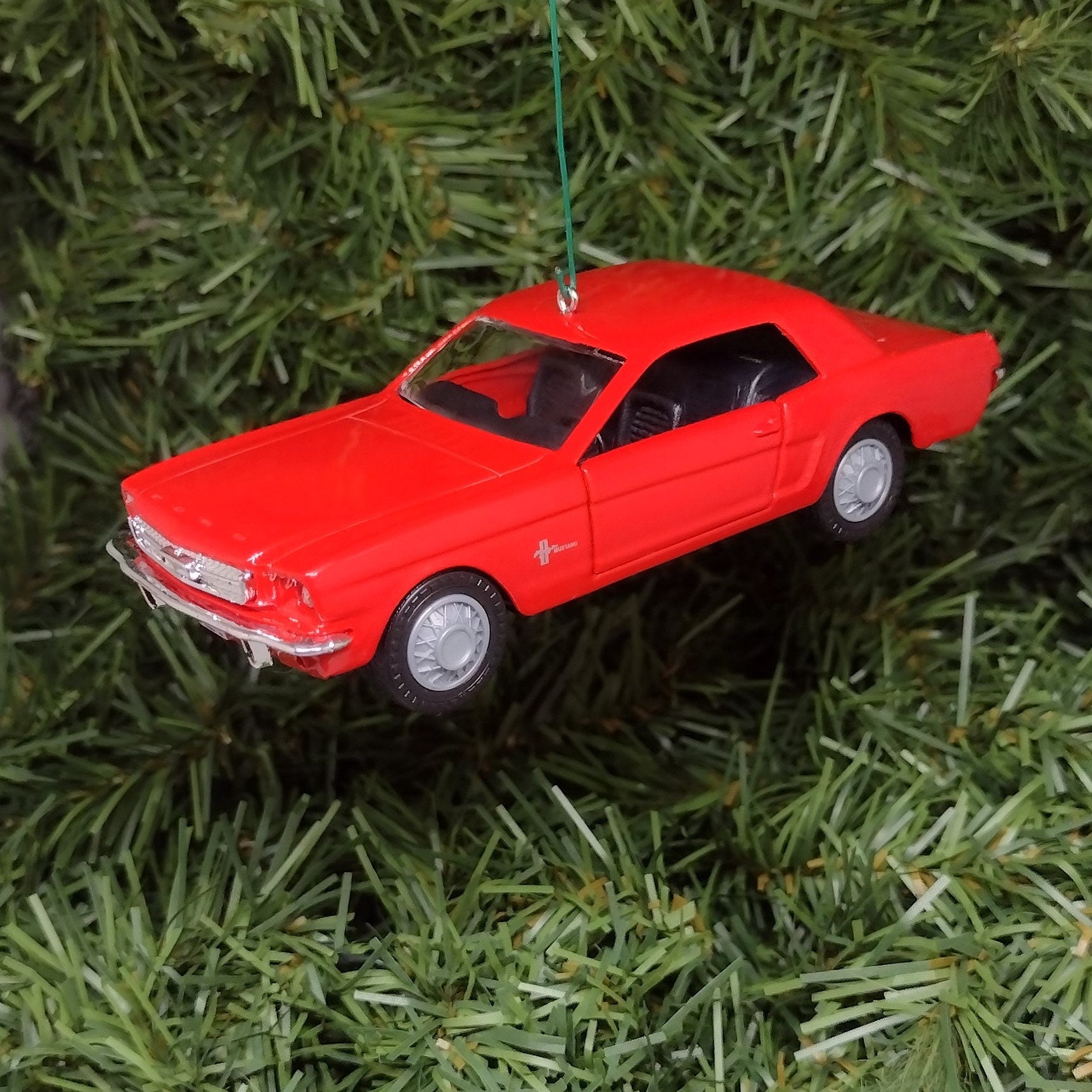 Ford Mustang Ornament 1965 coupe Christmas tree decoration fun automotive gift for car enthusiast or man cave tree 5 inch