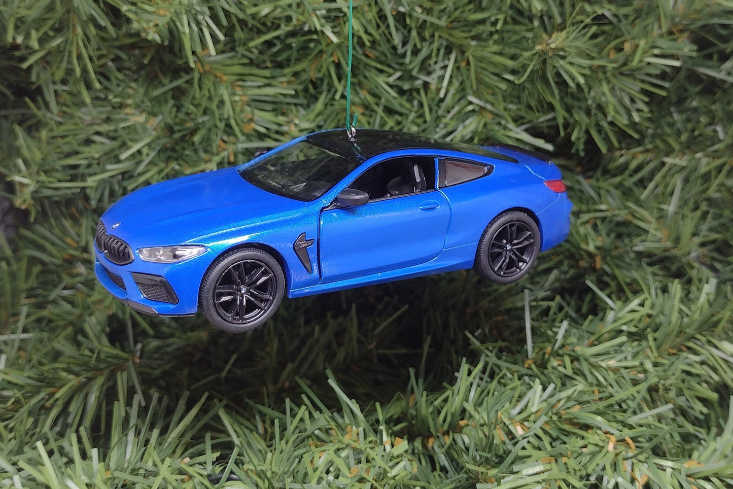 BMW M8 Ornament Christmas Tree Decoration Fun Automotive Xmas Gift Idea 5 inches long