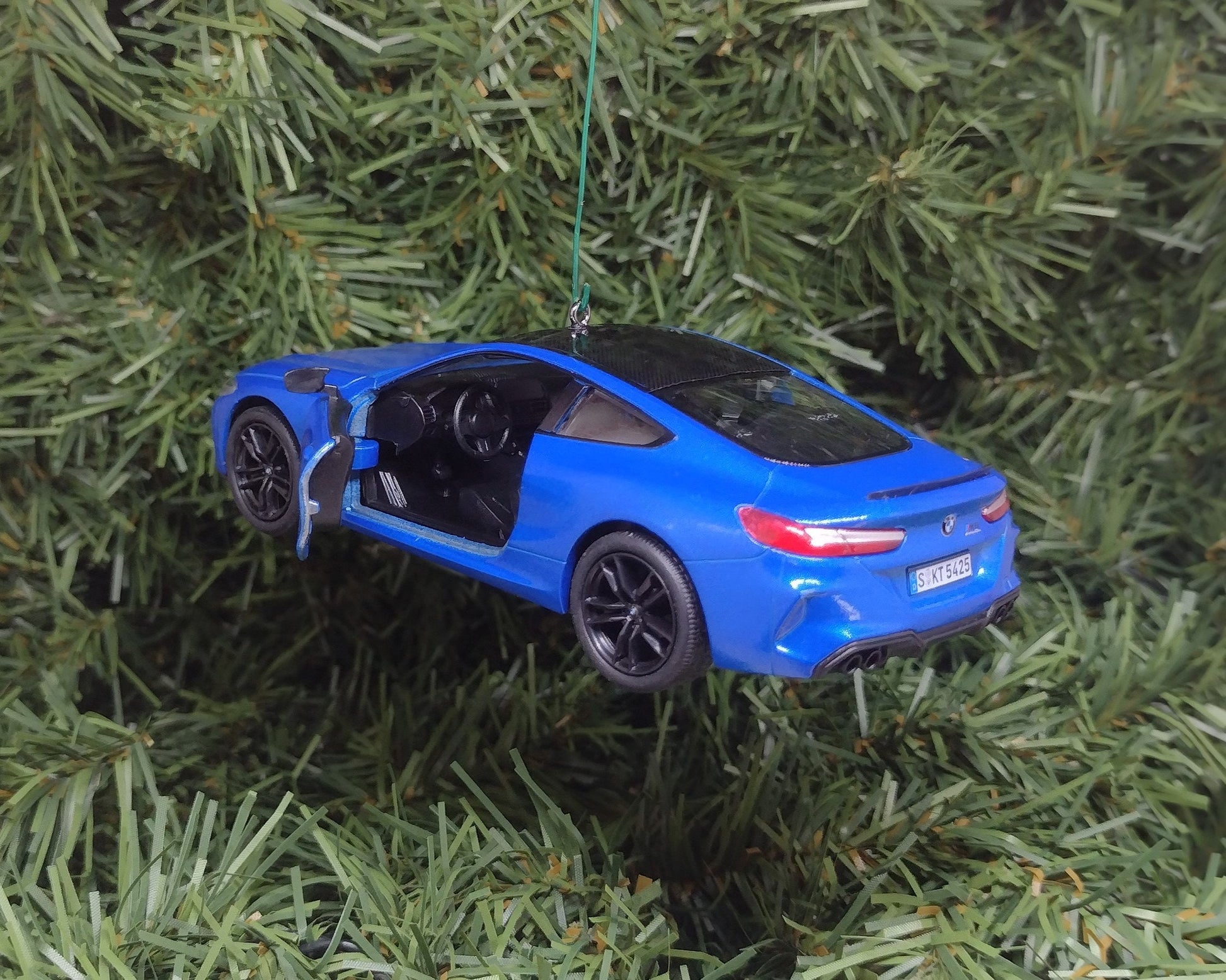 BMW M8 Ornament Christmas Tree Decoration Fun Automotive Xmas Gift Idea 5 inches long