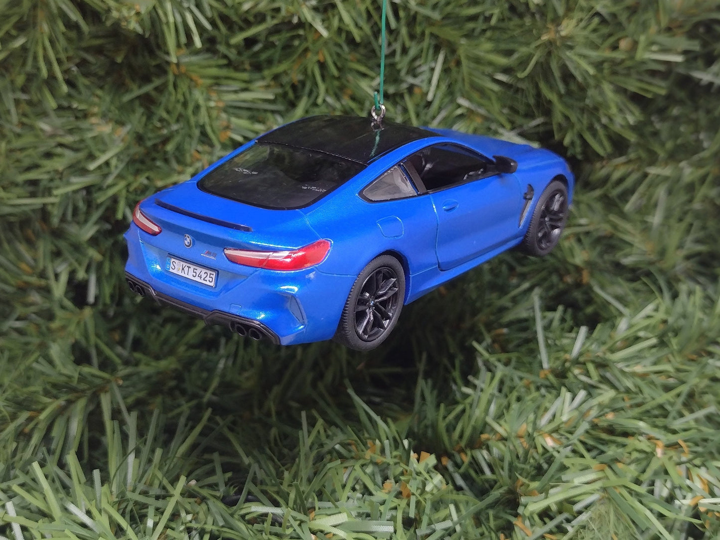 BMW M8 Ornament Christmas Tree Decoration Fun Automotive Xmas Gift Idea 5 inches long