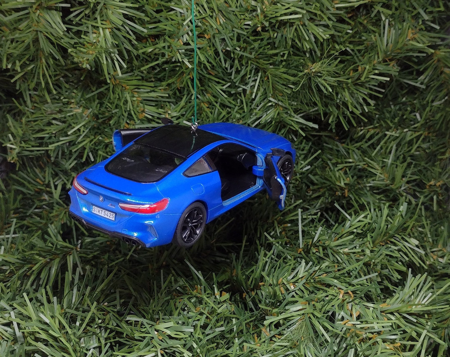 BMW M8 Ornament Christmas Tree Decoration Fun Automotive Xmas Gift Idea 5 inches long