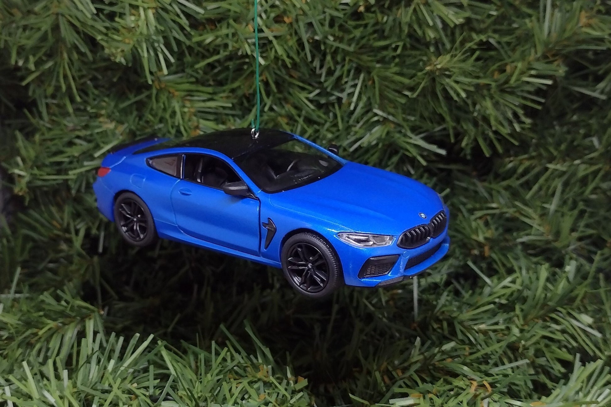 BMW M8 Ornament Christmas Tree Decoration Fun Automotive Xmas Gift Idea 5 inches long