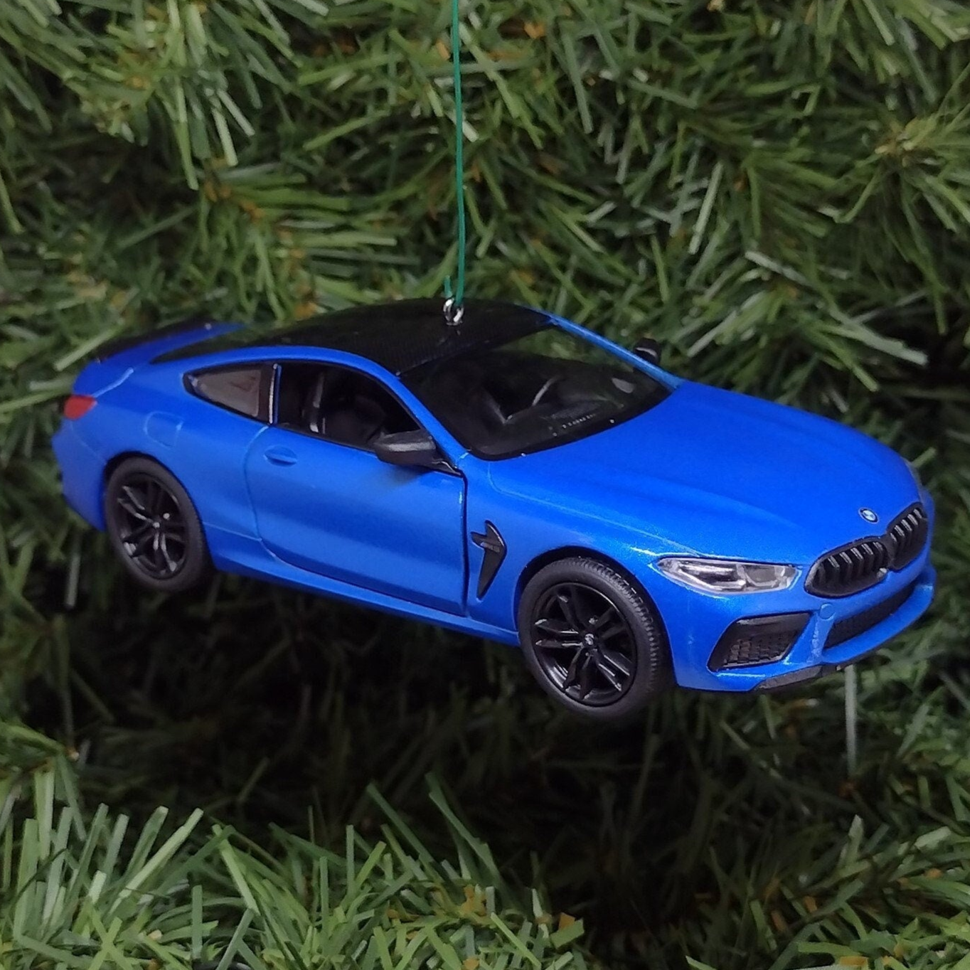 BMW M8 Ornament Christmas Tree Decoration Fun Automotive Xmas Gift Idea 5 inches long