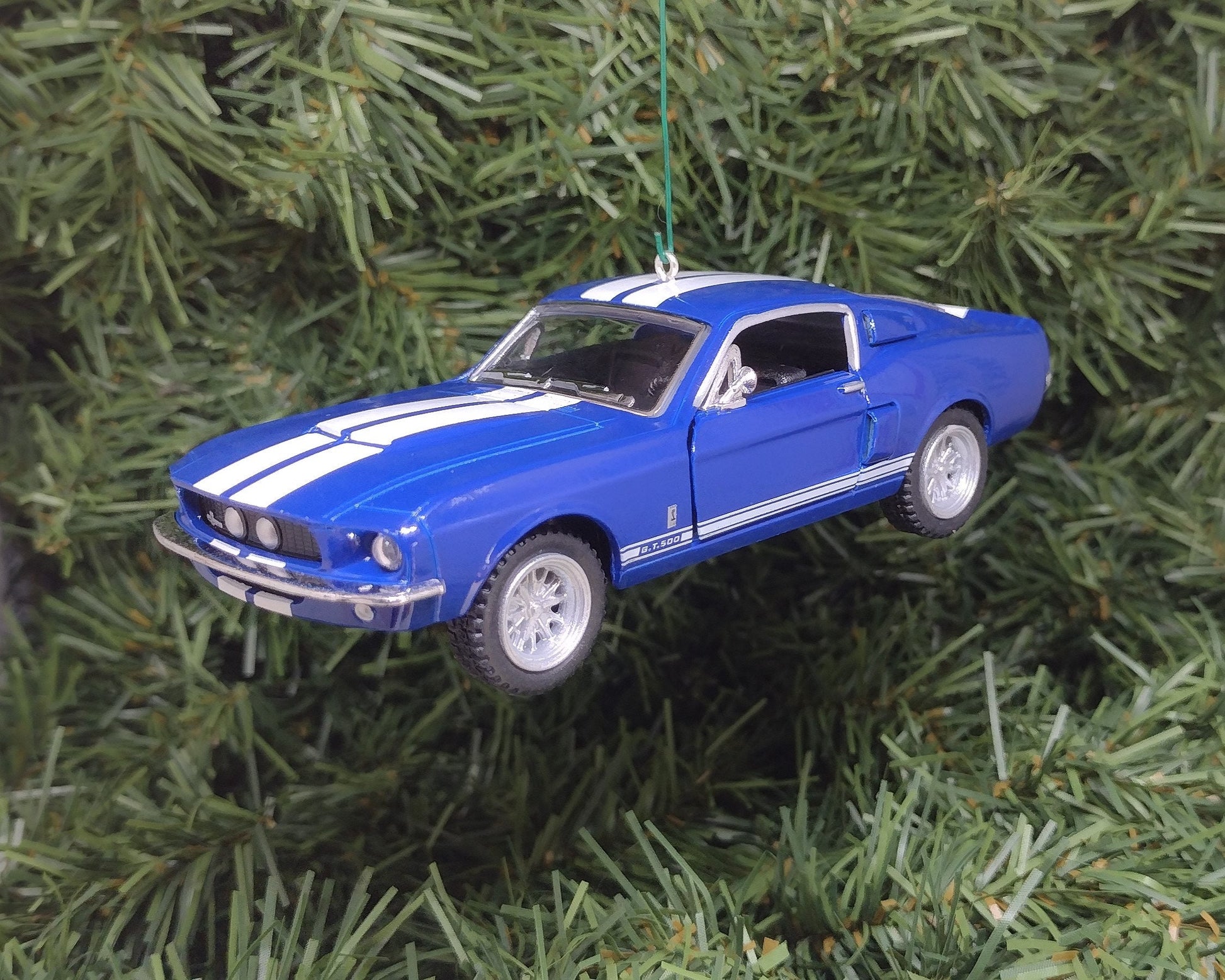 Ford Mustang Ornament Christmas Gift Idea 1967 Shelby GT 500 Fun Automotive Xmas tree Decoration 5 inches long