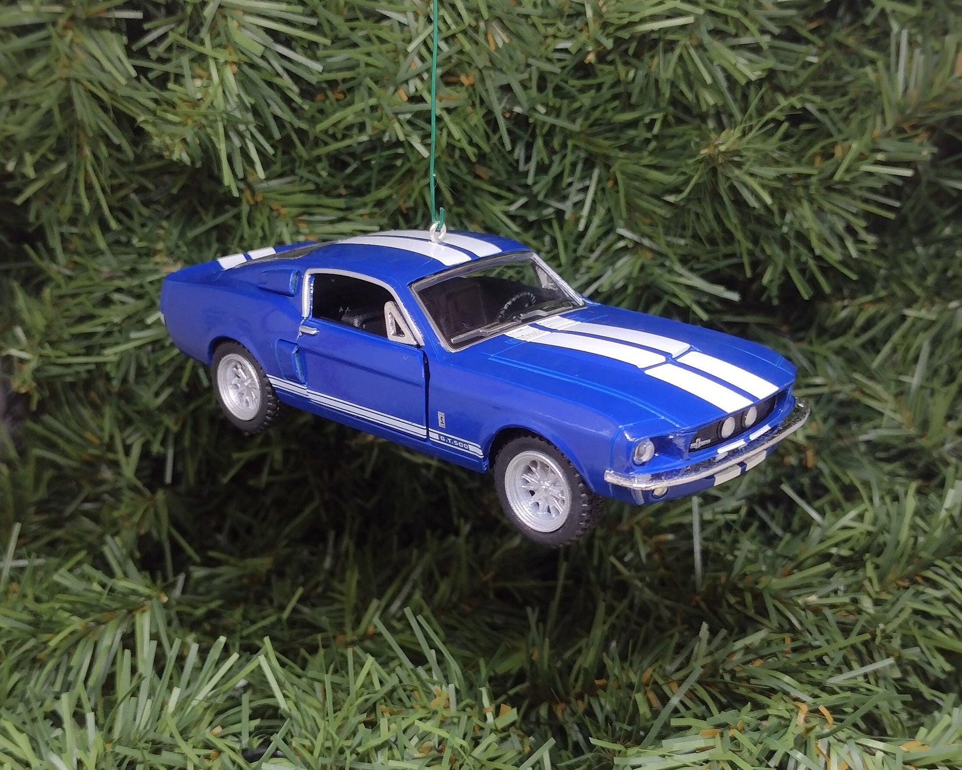 Ford Mustang Ornament Christmas Gift Idea 1967 Shelby GT 500 Fun Automotive Xmas tree Decoration 5 inches long