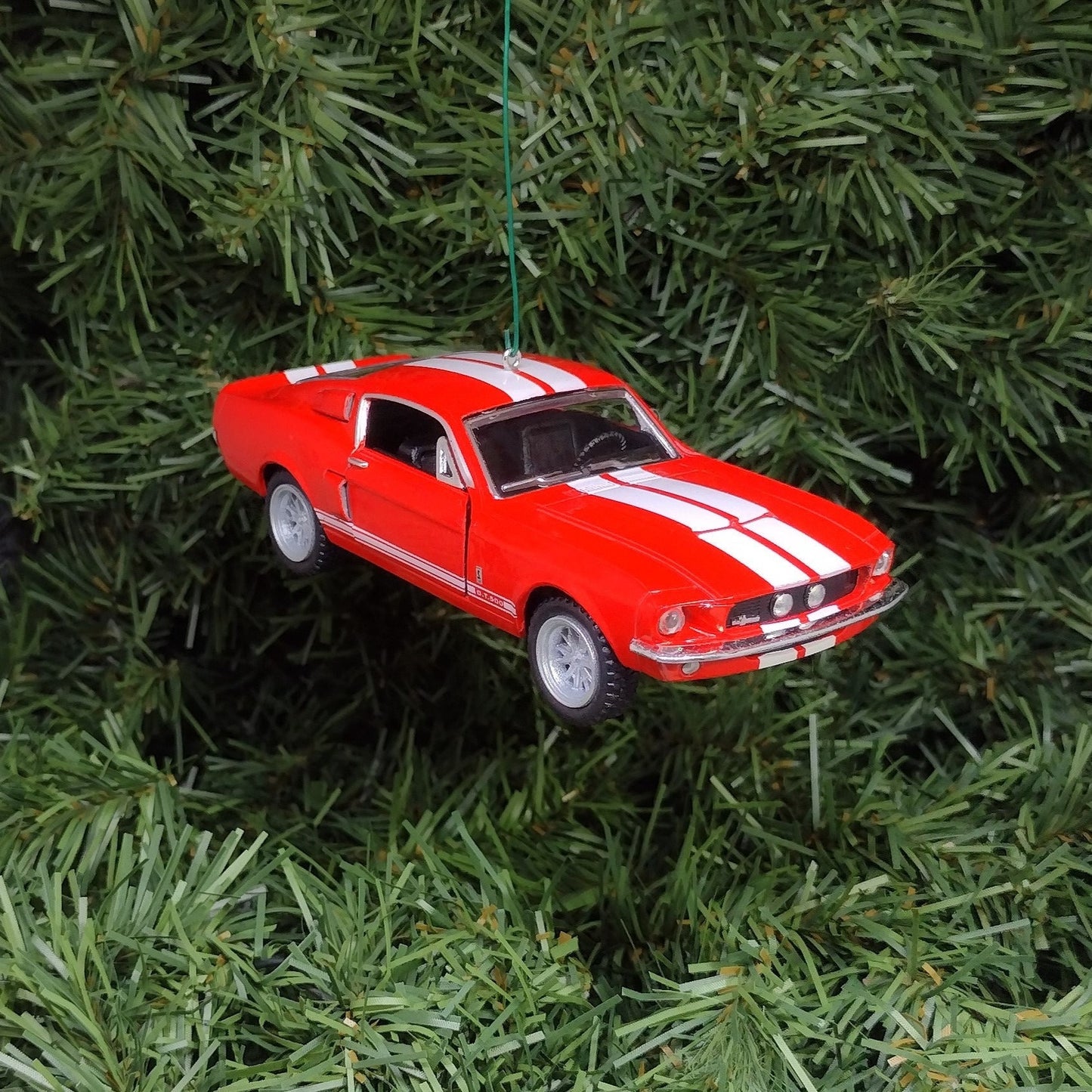 Ford Mustang Ornament Christmas Gift Idea 1967 Shelby GT 500 Fun Automotive Xmas tree Decoration 5 inches long