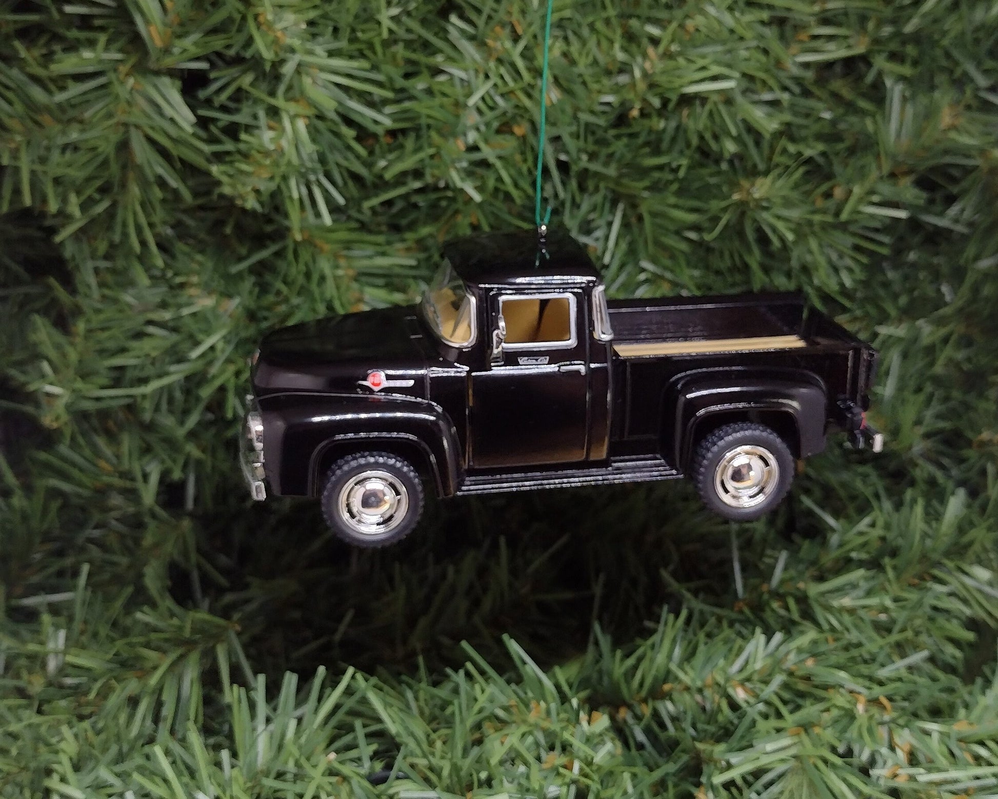 Ford F-100 Truck Ornament 1956 Christmas Tree Decoration Fun Automotive Xmas Gift Idea 5 inches long 1953 1954 1955 F100 pickup truck