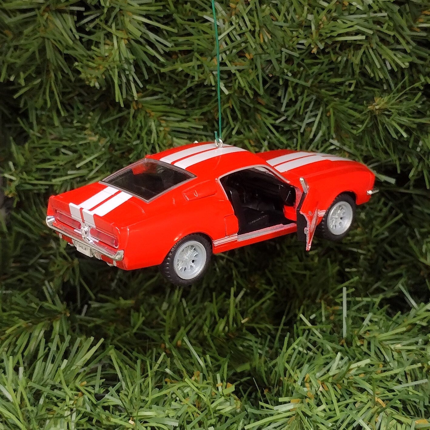 Ford Mustang Ornament Christmas Gift Idea 1967 Shelby GT 500 Fun Automotive Xmas tree Decoration 5 inches long